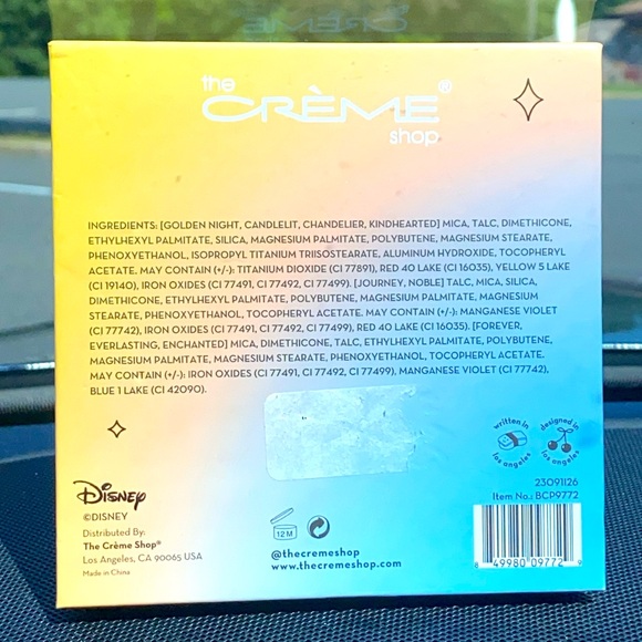 DISNEY CRÈME BELLE EYESHADOW PALLET OF 9 SHADOWS - Picture 2 of 6